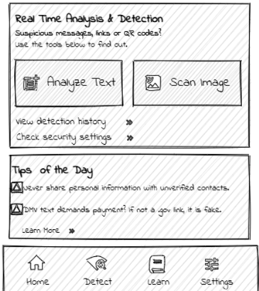 Fraud Shield Wireframes